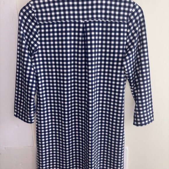 NWOT Southern Tide Nautical Navy Jessica Gingham Performance Collared Dress XS - Picture 13 of 14